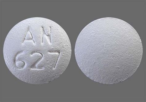 Pill round white an627 - Enter the imprint code that appears on the pill. Example: L484; Select the the pill color (optional). Select the shape (optional). Alternatively, search by drug name or NDC code using the fields above. Tip: Search for the imprint first, then refine by color and/or shape if you have too many results. 